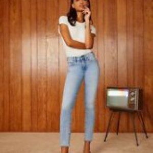 Denim Forum The Nico Mid Rise Skinny Crop (light)
